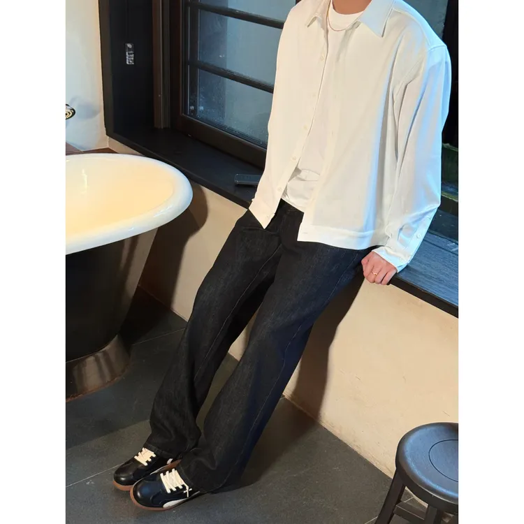 SANBAI 叁佰【原牛王】13盎司老钱复古直筒改良版501牛仔裤