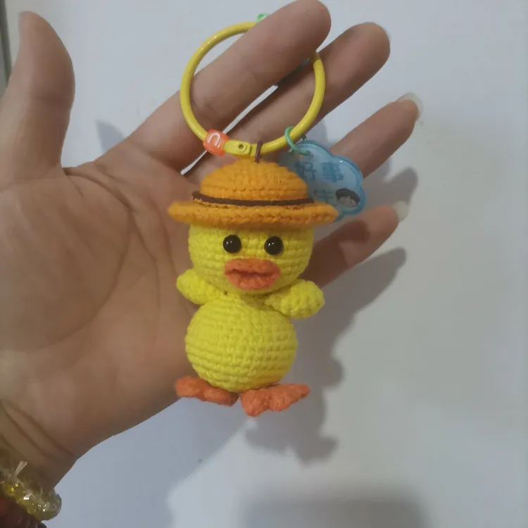小黄鸭成品钩织挂件钥匙扣