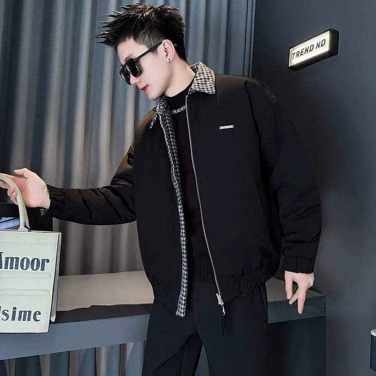 两面穿棉服男款冬季2025新款保暖棉袄休闲衣服高级感男装棉衣外套