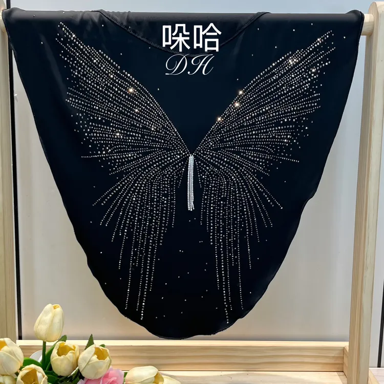 哚哈新品岚月缎面燕尾蝴蝶烫钻头套送吸扣