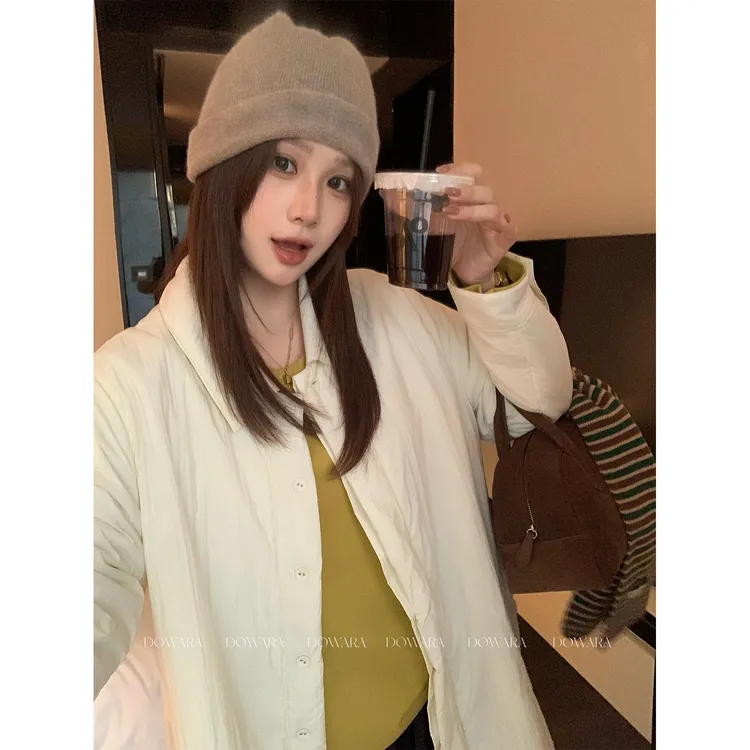 大婉酱微胖定制【奶芙外套】慵懒翻领外套秋冬宽松休闲上衣女1026D 