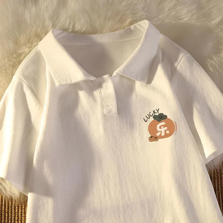 百搭字母印花短袖T恤男夏季2025新款宽松休闲美式高街白色上衣潮