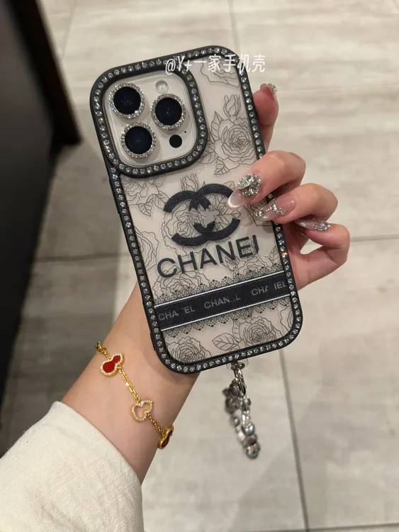 双面闪钻蕾丝小香风适用于苹果17promax手机壳iPhone16/15/14/13