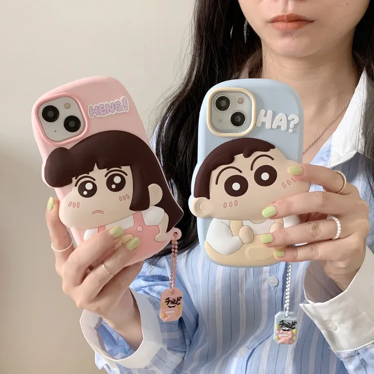 卡通妮妮小新适用苹果 17Pro手机壳iPhone16防摔15/13保护套14Pro