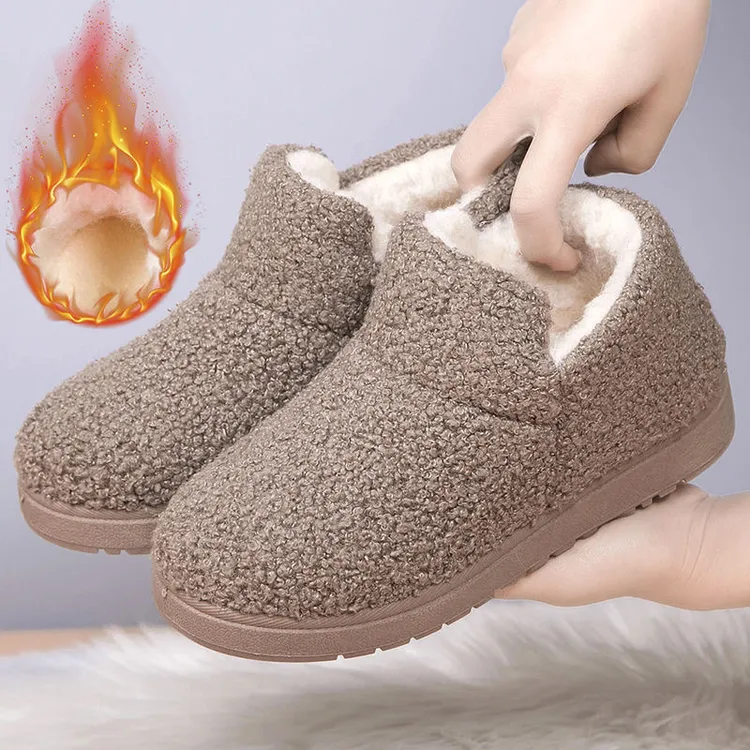 冬季新款女士加绒加厚雪地靴休闲老北京棉鞋女中老年防滑保暖棉靴