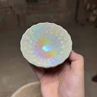 高端手工茶盏（七彩白贝孔雀）茶杯 主人杯