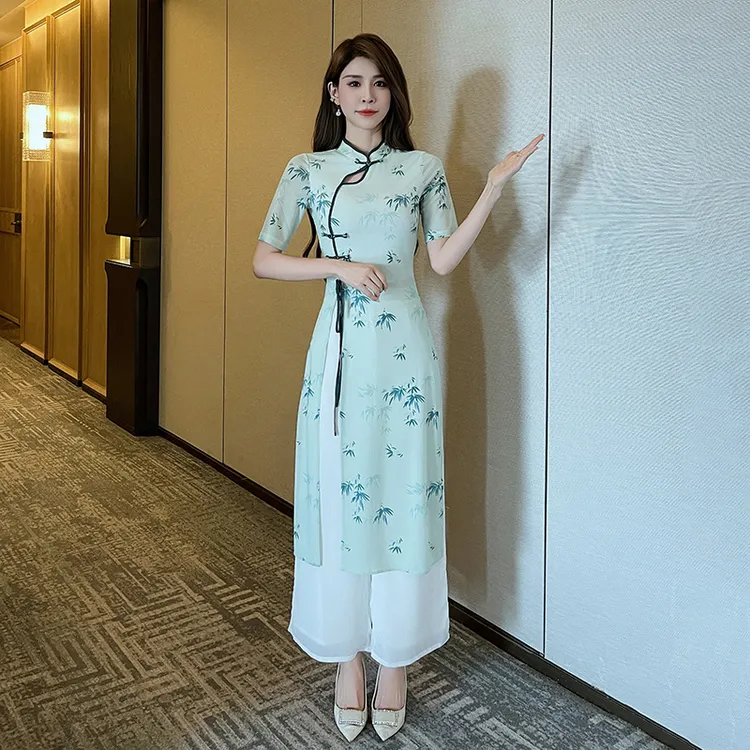 春夏季美容院新款足浴技师工作服女高端中式采耳spa会所养生套装