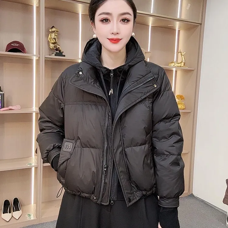 【众帆女装3】SML冬季时尚休闲短款立领潮流百搭轻奢羽绒服