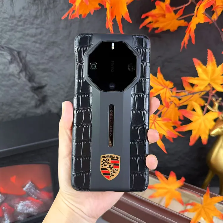 适用华为Mate60rs手机壳新款真皮全包防摔商务保护壳60rs简约超薄