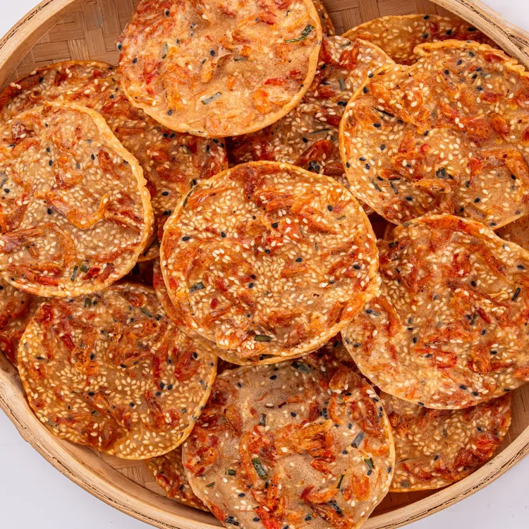 虾饼江西赣州特产零食小吃虾巴月亮巴豆饼虾巴赣南锅巴花生粑粑