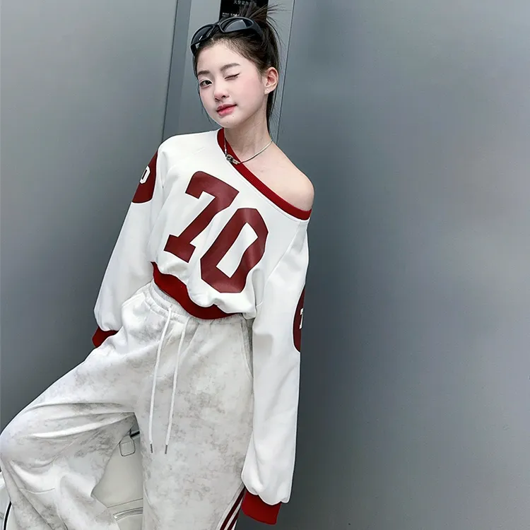 女童长袖套装春装2025新款儿童潮范美式休闲运动女大童春秋两件套