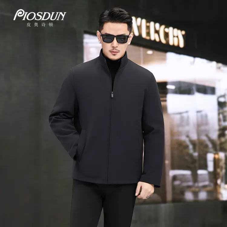 进口水貂内胆派克服 水貂毛领 轻商务复古 男士冬款外套