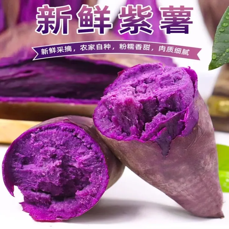 【沙地紫薯精品长条】湖北紫罗兰紫薯软糯香甜紫地瓜辅食3/5斤装