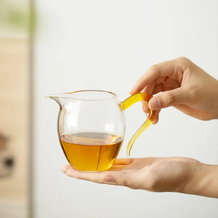 高硼硅耐热玻璃公道杯鹰嘴茶海分茶器倒茶杯玻璃功夫茶具配件