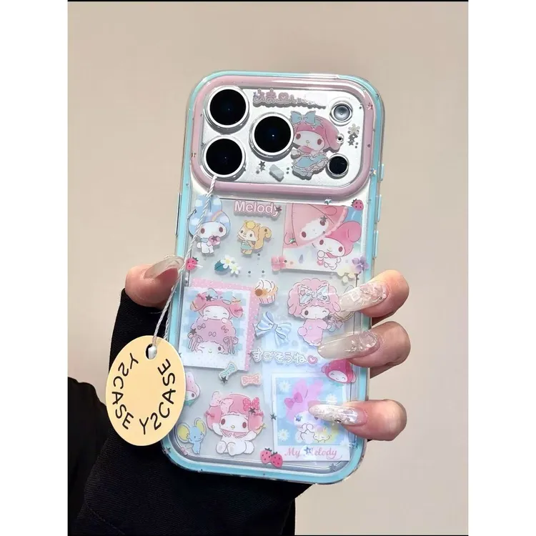 可爱卡通插画美乐蒂piano小羊IMD双层手机壳适用iPhone17Pro新款