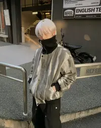 小众品牌夹棉水洗夹克男女同款