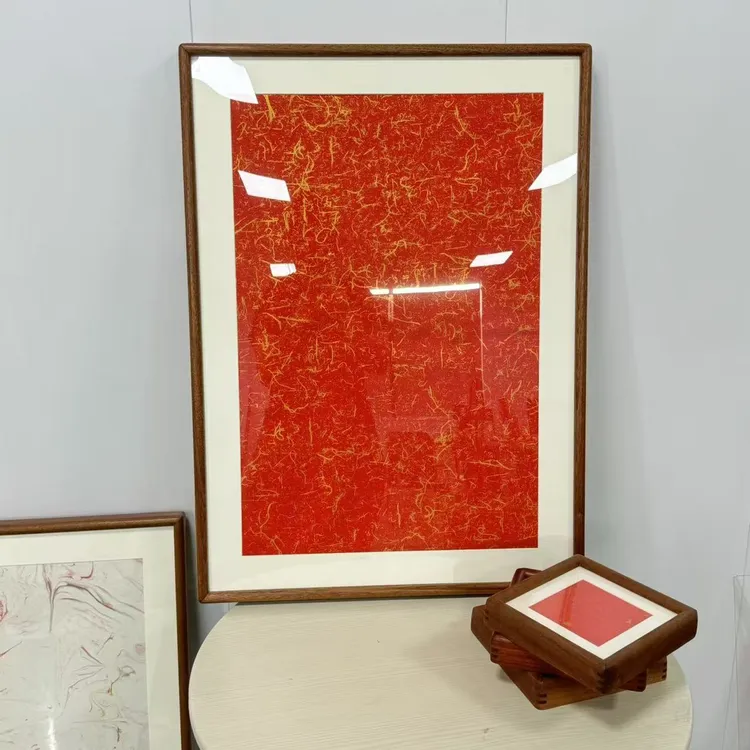 80*60实木进口书法画框裱框西式画框可定制源头工厂