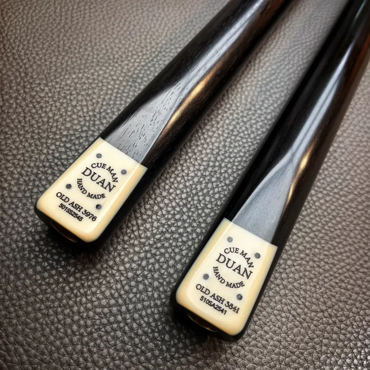 全新段氏方牌中八参数手工小头杆方牌台球杆段氏球杆梭鱼台球杆盒