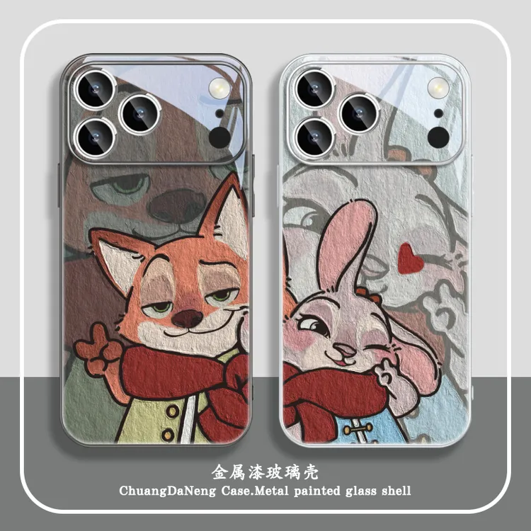 疯狂动物城适用苹果16手机壳iPhone17pro新款15朱迪尼克13/14全包