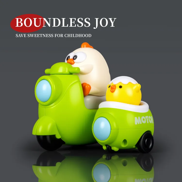 婴童惯性玩具车按压卡通回力小汽车婴儿1-2三轮车玩具3岁儿童小车