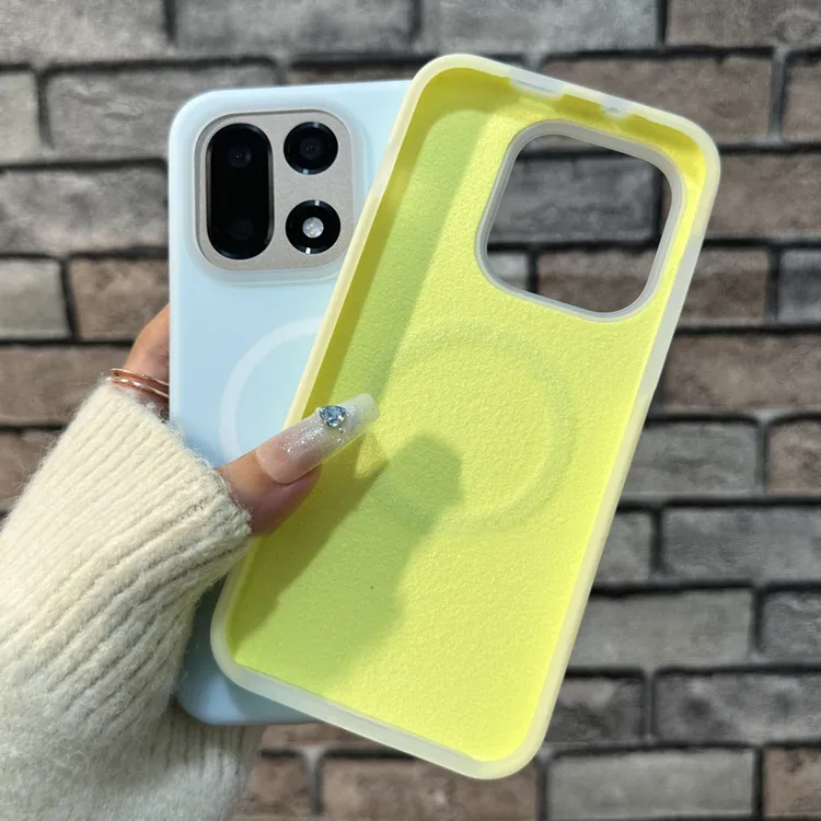 适用一加15手机壳磁吸果冻液态硅胶一加13纯色简约ace6防摔保护套