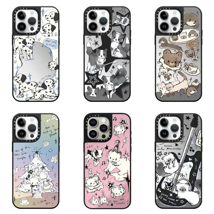爱乐动物城适用苹果16promax手机壳镜面iPhone15/14/13/12卡通11p