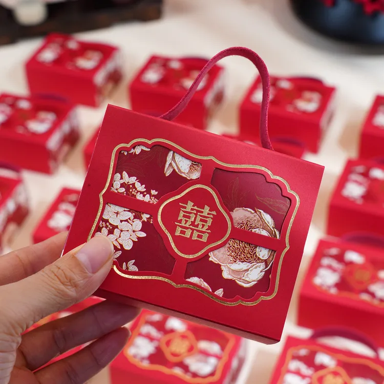 小号T喜糖回礼新款含糖婚礼桌糖平板发货结婚喜糖盒搭配好糖果