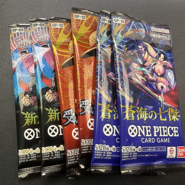 海贼王 日版14-13-09 三箱混全家桶 收藏对战卡牌