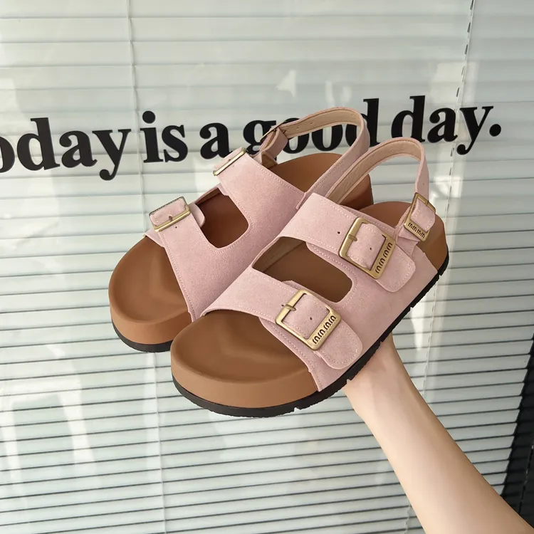 夏季软底外穿韩版凉鞋女学生厚底防滑运动百搭网红平跟时尚休闲鞋