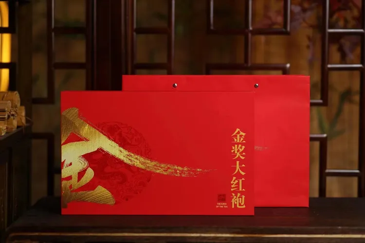 武夷金奖大红袍茶叶2025新茶礼盒装送礼独立小包装高端茶饮品质好