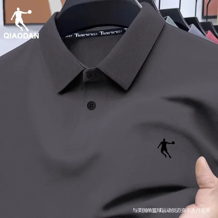 乔丹POLO衫男2025新款夏季男士翻领上衣正品速干短袖T恤冰丝半袖