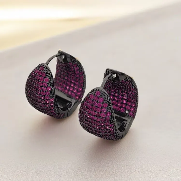 铜合金耳饰 轻奢气质欧美复古高级感耳饰奢华耳环女重工水滴耳扣