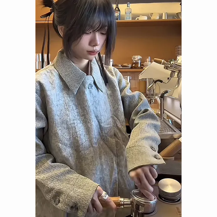 707同款芸蚁多形态脉纹肌理感短款外套男cleanfit不规则解构夹克