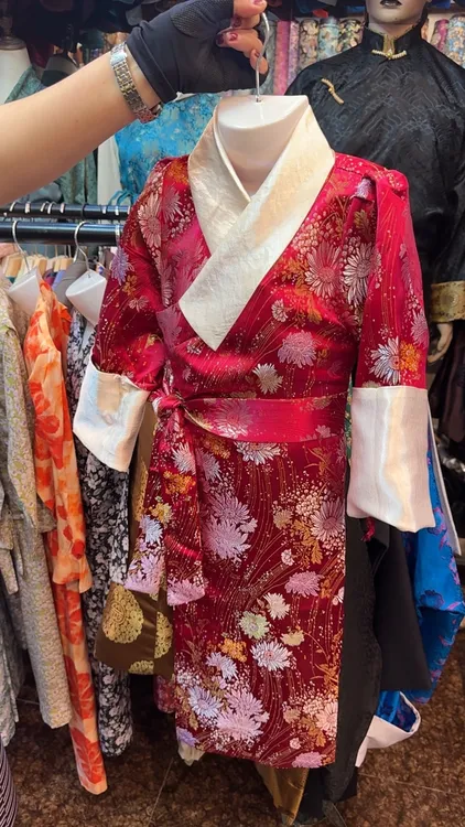 春夏女士时尚民族风气质西藏服高级轻奢博拉裙