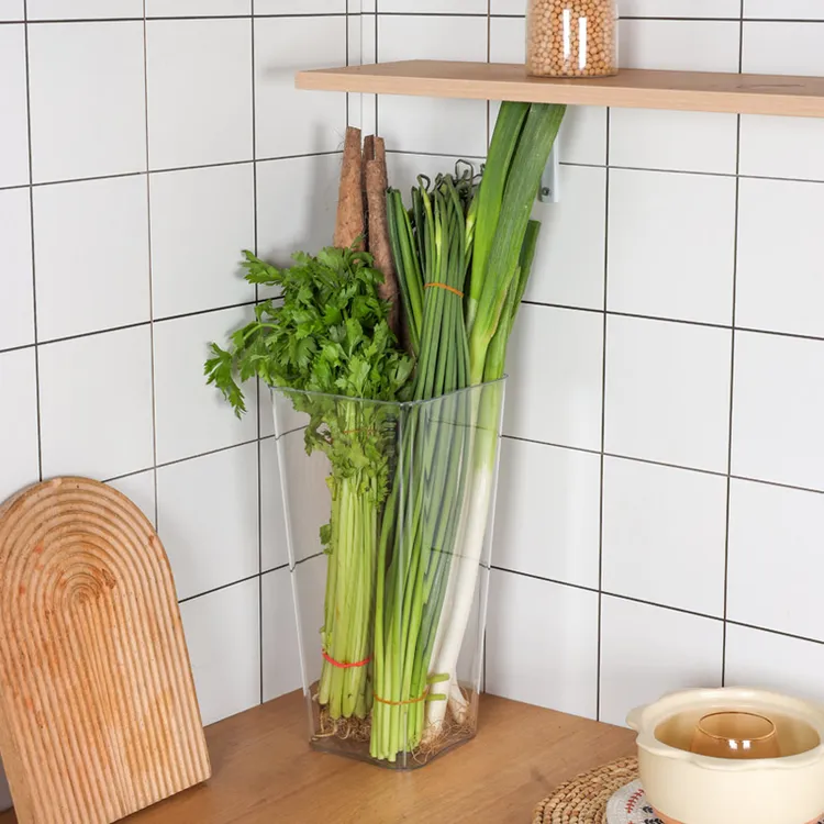 大葱收纳神器厨房家用山药葱姜蒜长条蔬菜收纳桶大容量整理置物架