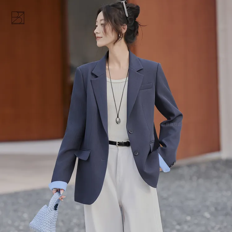 女神范西装外套女2025秋装韩版时尚休闲气质百搭宽松洋气西服上衣