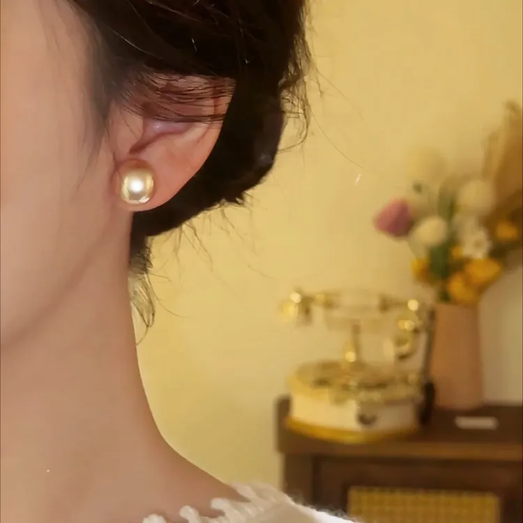 【洞见】金色两戴耳饰亮晶晶复古小香风ES1431商品图