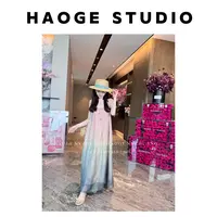 浩哥严选●青青子衿C5LYQ3028A连衣裙预显瘦长款渐变时尚设计感