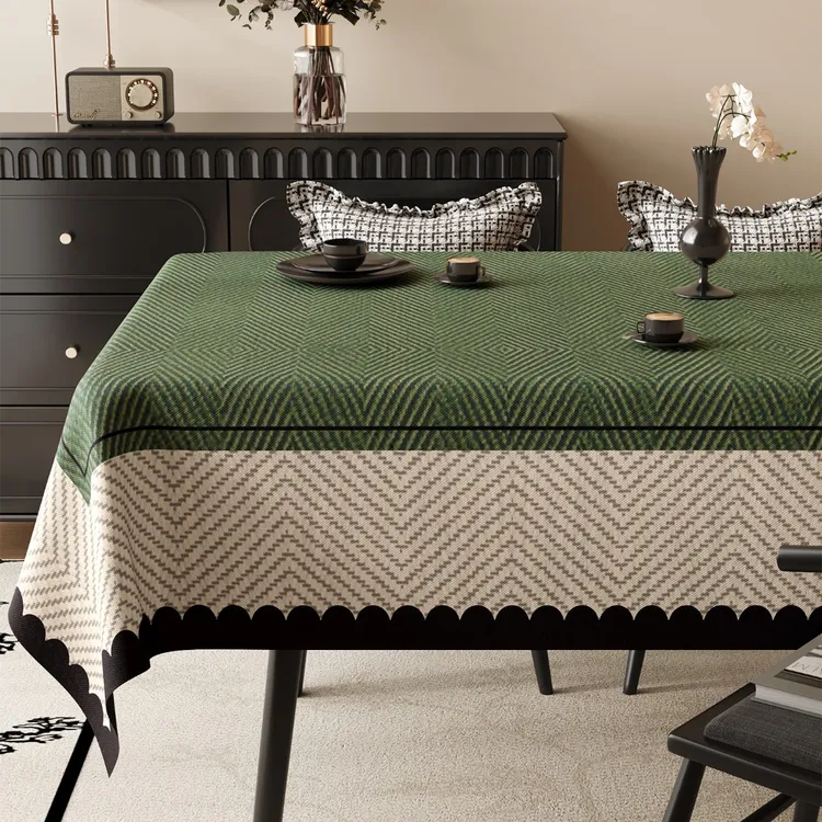 法式复古餐桌布防水防油免洗桌垫2026新款轻奢高级感客厅茶几台布