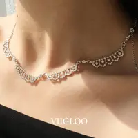 ⅦGLOO｜ 心动巴黎小众精致款仙女风项链满钻闪耀锁骨链