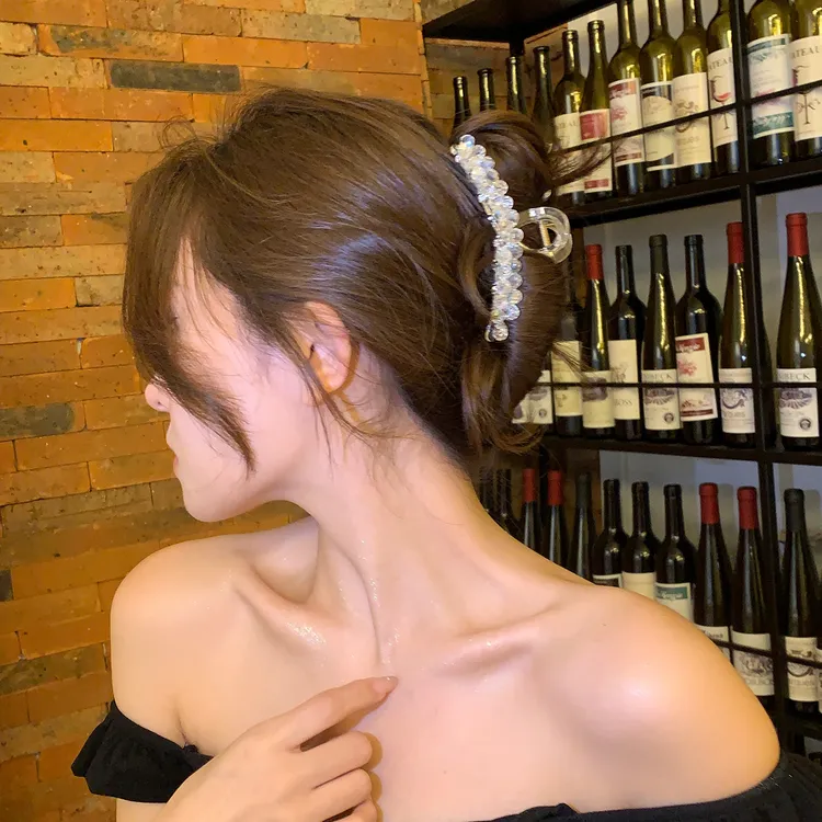 超仙串珠抓夹大号鲨鱼夹发饰头饰