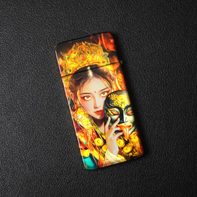 EIFFEL/埃菲尔E03扎基拉姆超薄手感创意防风打火机国潮元素送礼