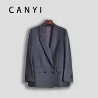 【璨衣】日本进口面料 绵羊毛混纺 极简阔型西装外套96