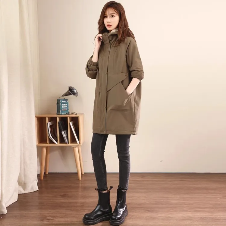 绒加厚派克服棉服外套女冬季2025新款时尚减龄棉衣宽松休闲 棉袄