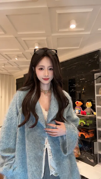鱼er【星海之梦】设计师高定/骆驼绒秋冬保暖时髦氛围感外套