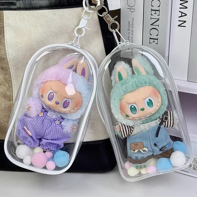 Labubu3.0遛娃包拉布布保护套1代2代3代棉花娃19cm仓包防尘收纳袋