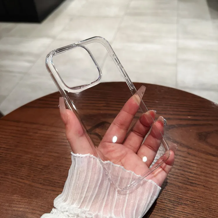 【真不发黄】超薄裸机PC硬iphone15pro/14proMax适用苹果16手机壳17