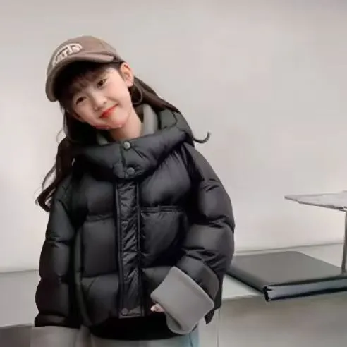 【奥莱精选】款洋气潮款菠菜现货2025儿童款羽绒棉服服羽绒棉服服极