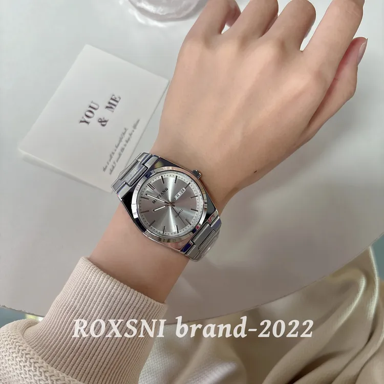 【ROXSNI-2022】高级感时尚简约日历防水气质夜光潮男士手表礼物