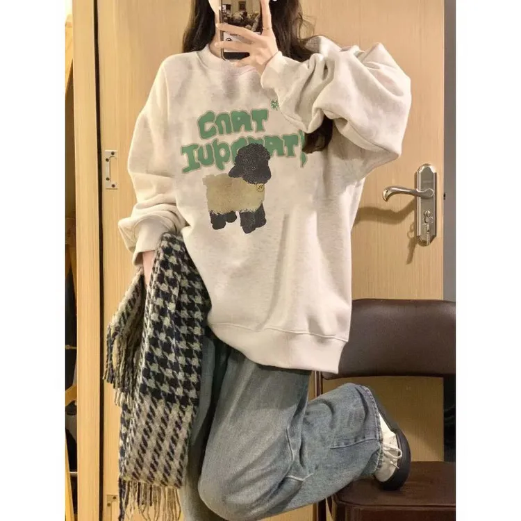 2025复合银狐绒2025年高街潮流情侣装街头嘻哈vintage潮牌高街潮